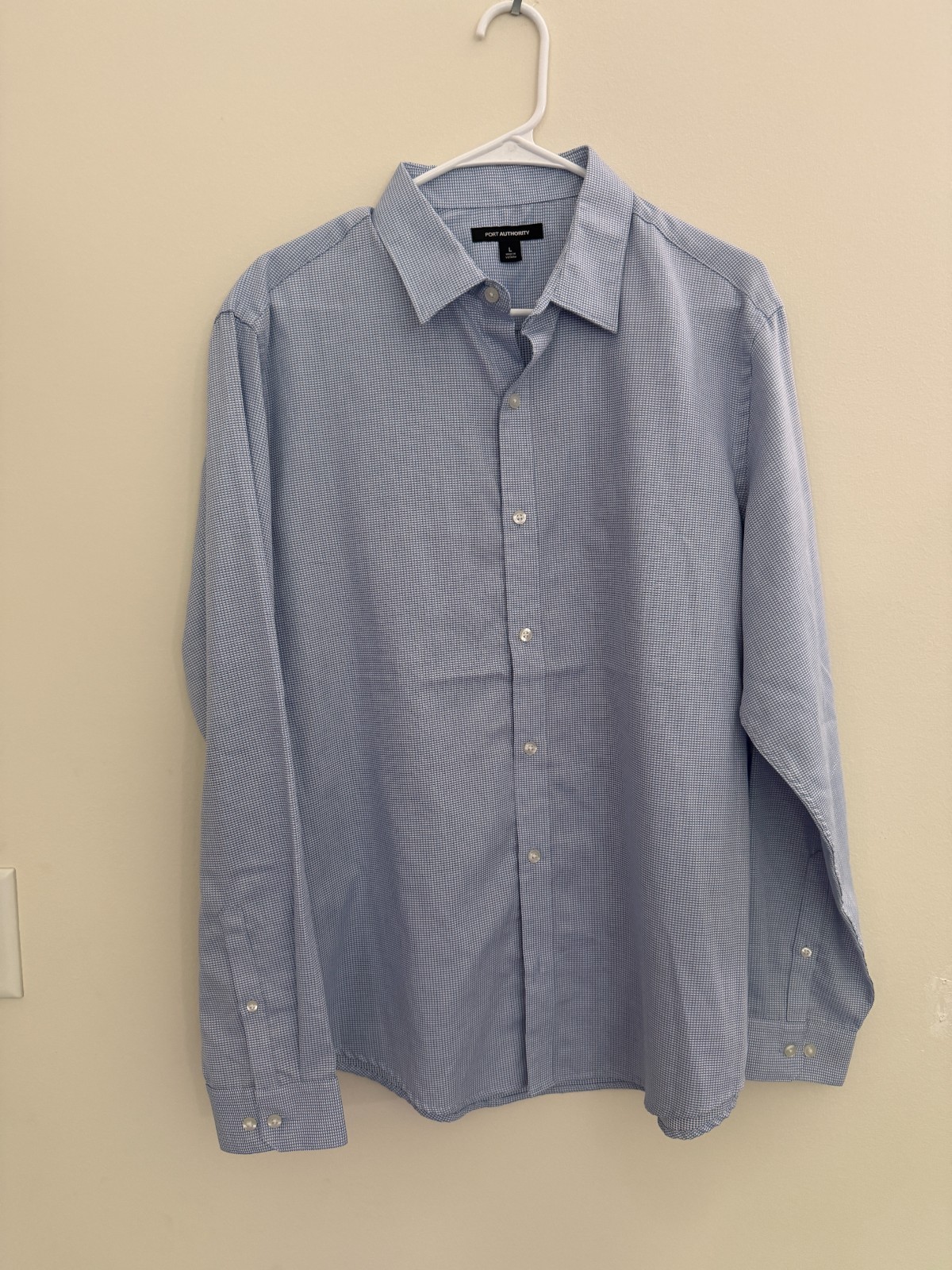 3 Blue Button Downs – Size L – Cutter & Buck, Red House, Port Authority