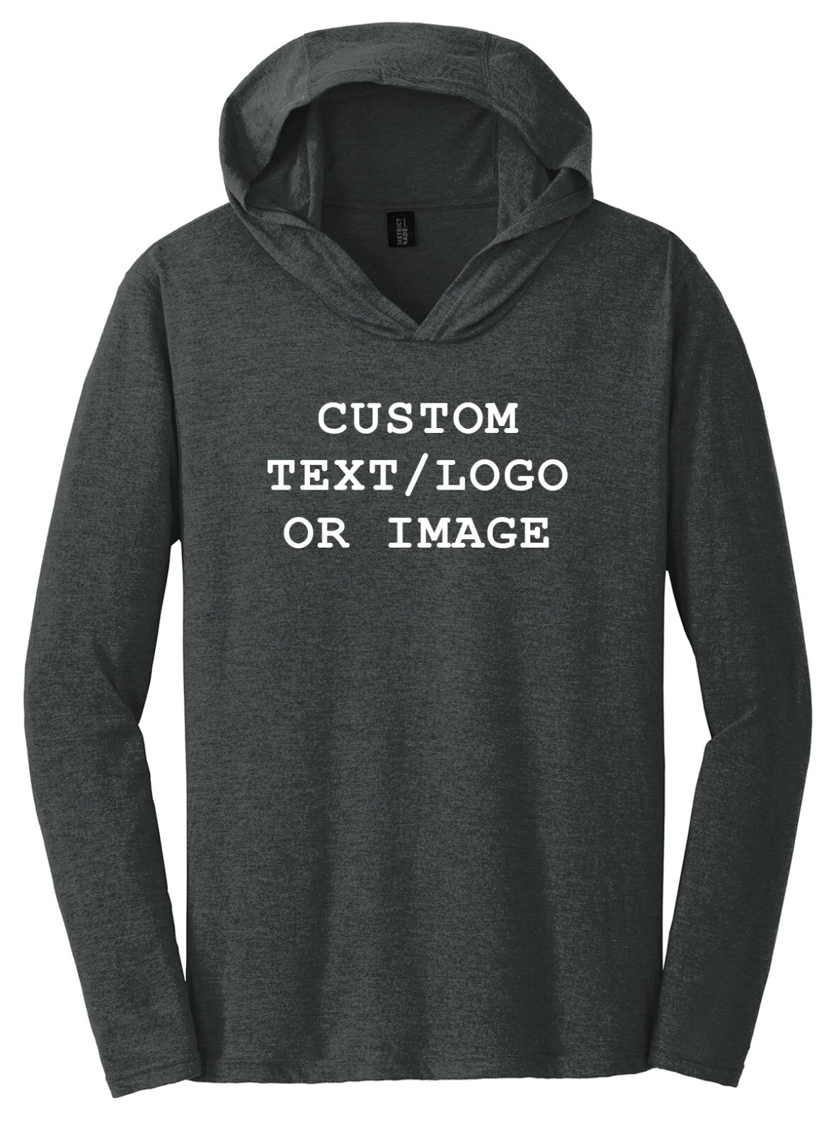 Ink Stitch Design Your Own Custom Printed Men Triblend Hoodie T-shirts