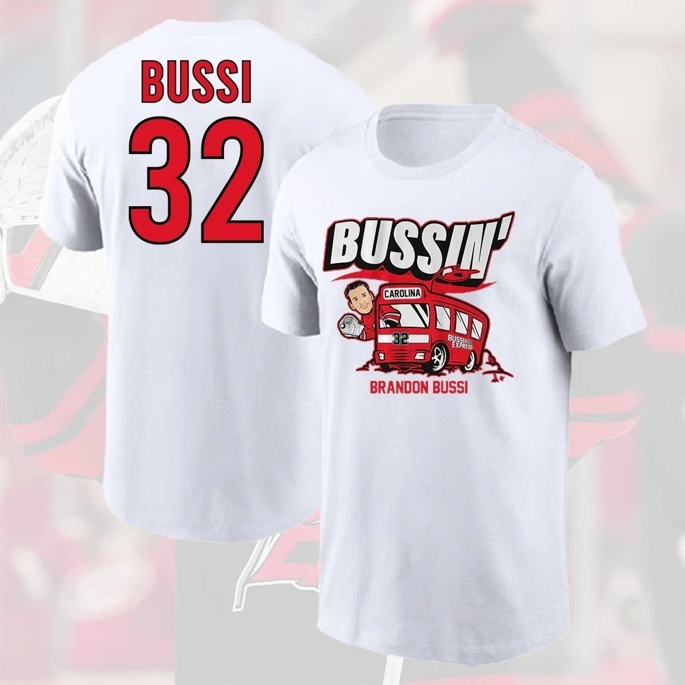 SALE! Brandon #32 Bussi 2026 Player Name & Number Gift For Carolina Fan S-5XL