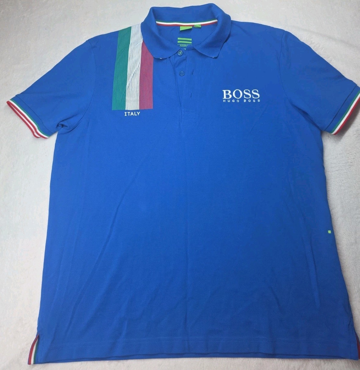Hugo Boss Men’s Italy Short Sleeve Polo Shirt Size Says 2XL See Description