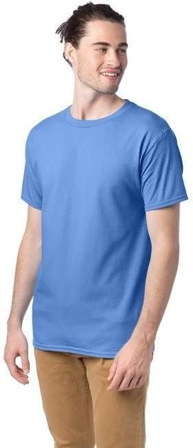 Hanes Men Crew neck T-Shirt 4-Pack ComfortSoft 100% Cotton Heavyweight Tee Plain