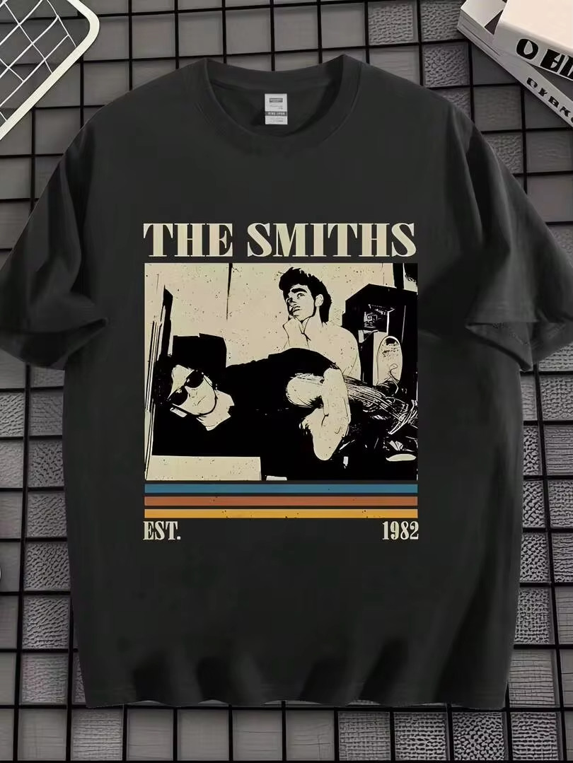 EWH Men’s T-Shirt, Retro, Rock Band THE SMITHS, T-Shirt 1982 Classic,