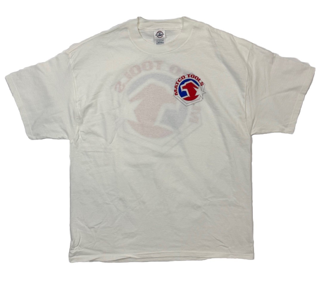 Y2K Matco Tools Graphic T-Shirt Men’s X-LARGE XL White Heavy Cotton