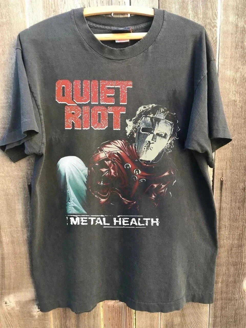 Quiet Riot metal band vintage, reprinted charcoal Fan Unisex Shirt S-5XL