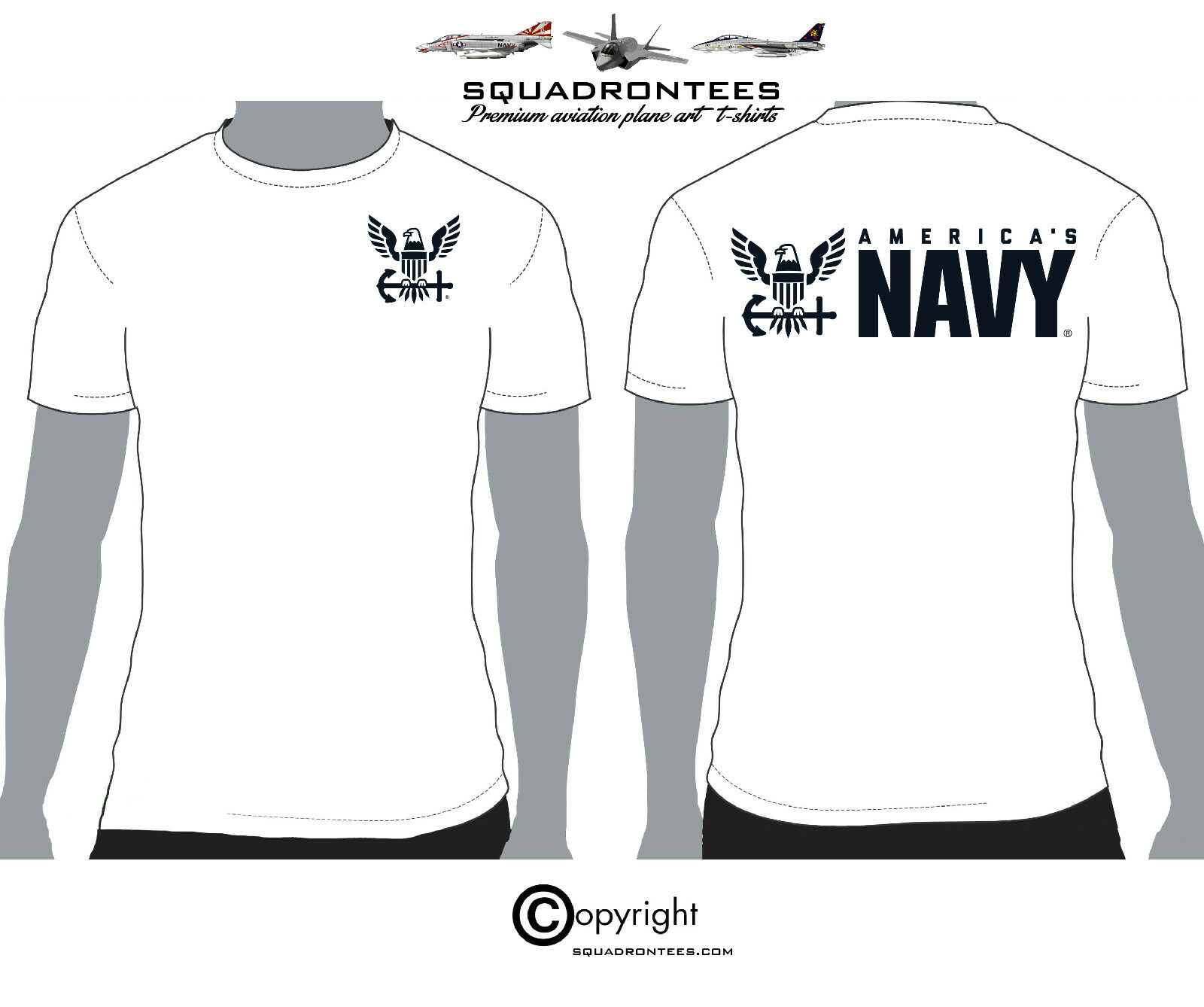 Americas Navy Squadron T-Shirt – USN Licensed Product