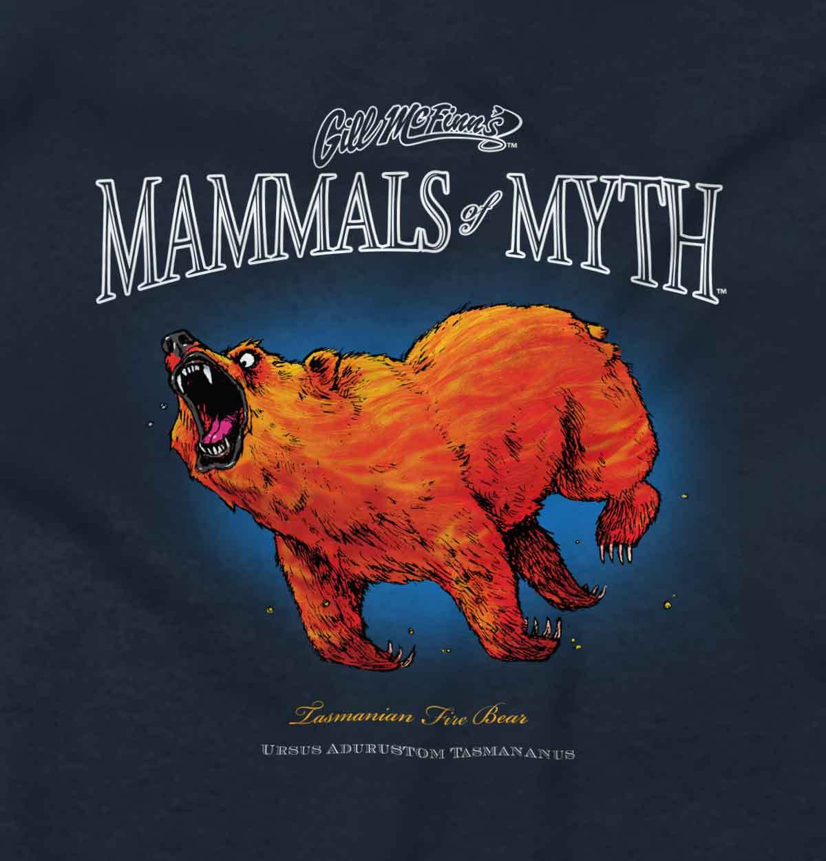 Gill McFinns Cartoon Mythical Fish Mammals Womens or Mens Crewneck T Shirt Tee