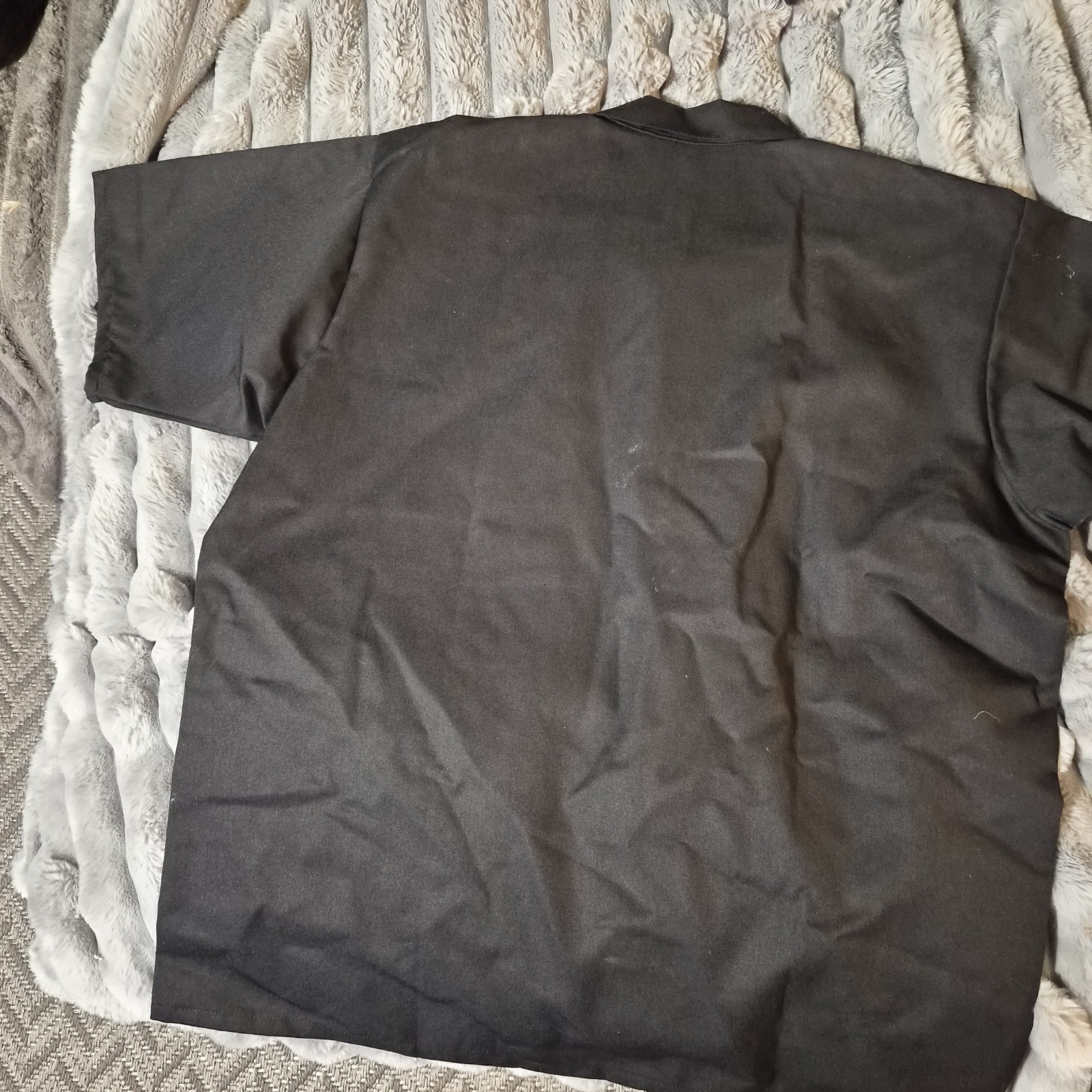 Ben Davis Quarter 1/4 Zip Shirt Black Mens Size XL street skate work