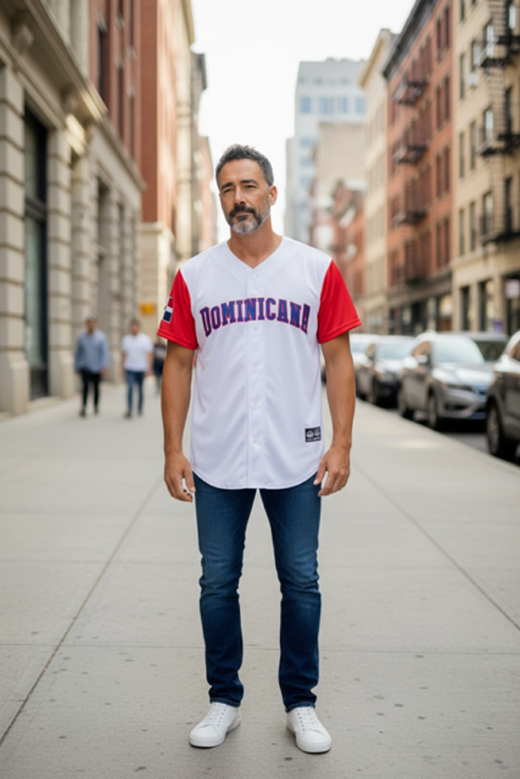Dominicana Full Button Sublimated Jersey New Two tone color