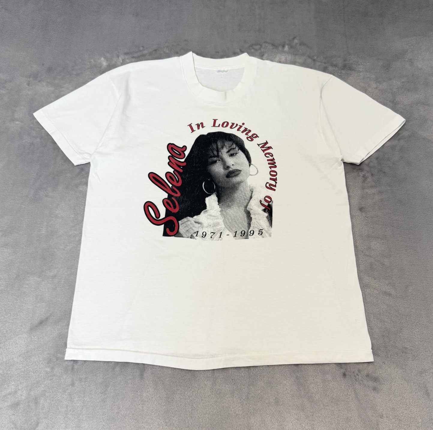 Vintage 90’s Selena T Shirt Men’s Size Large In Loving Memory 1971-1995 White