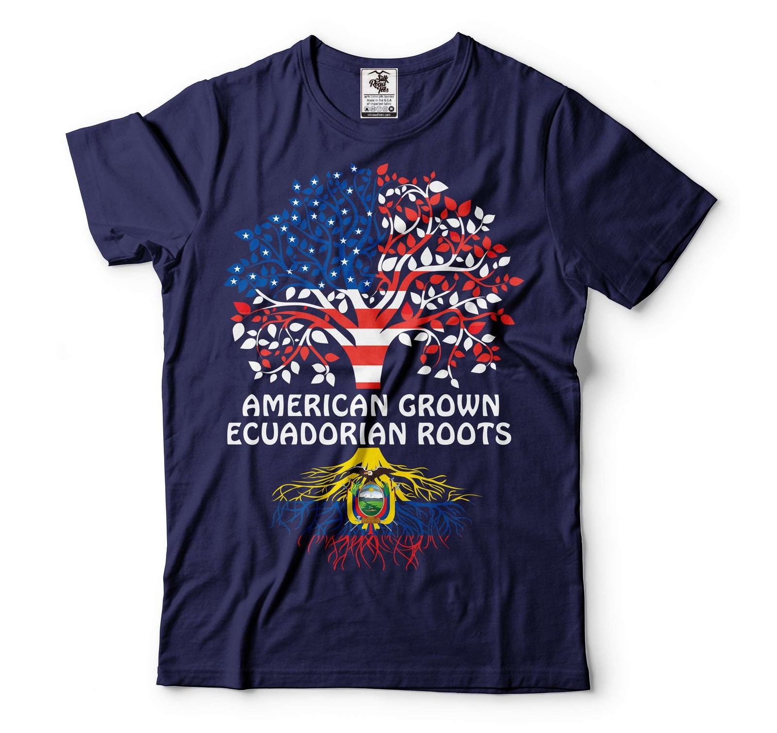 American Grown With Ecuadorian Roots Shirt Ecuador USA Shirt Ecuadorian Gifts