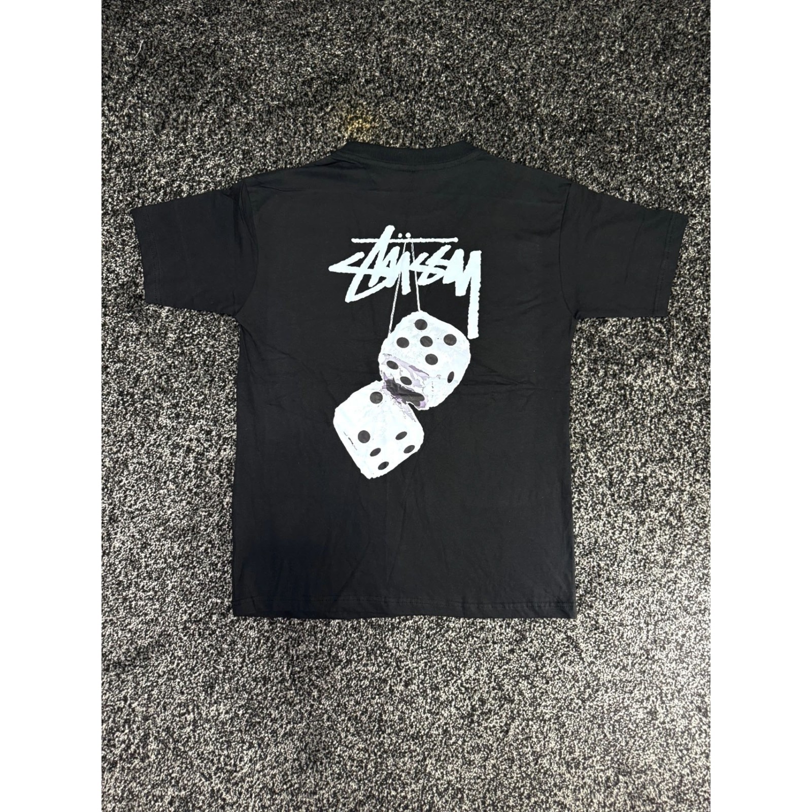 Stussy Black T-Shirt Unisex Size S-5XL FREESHIPS