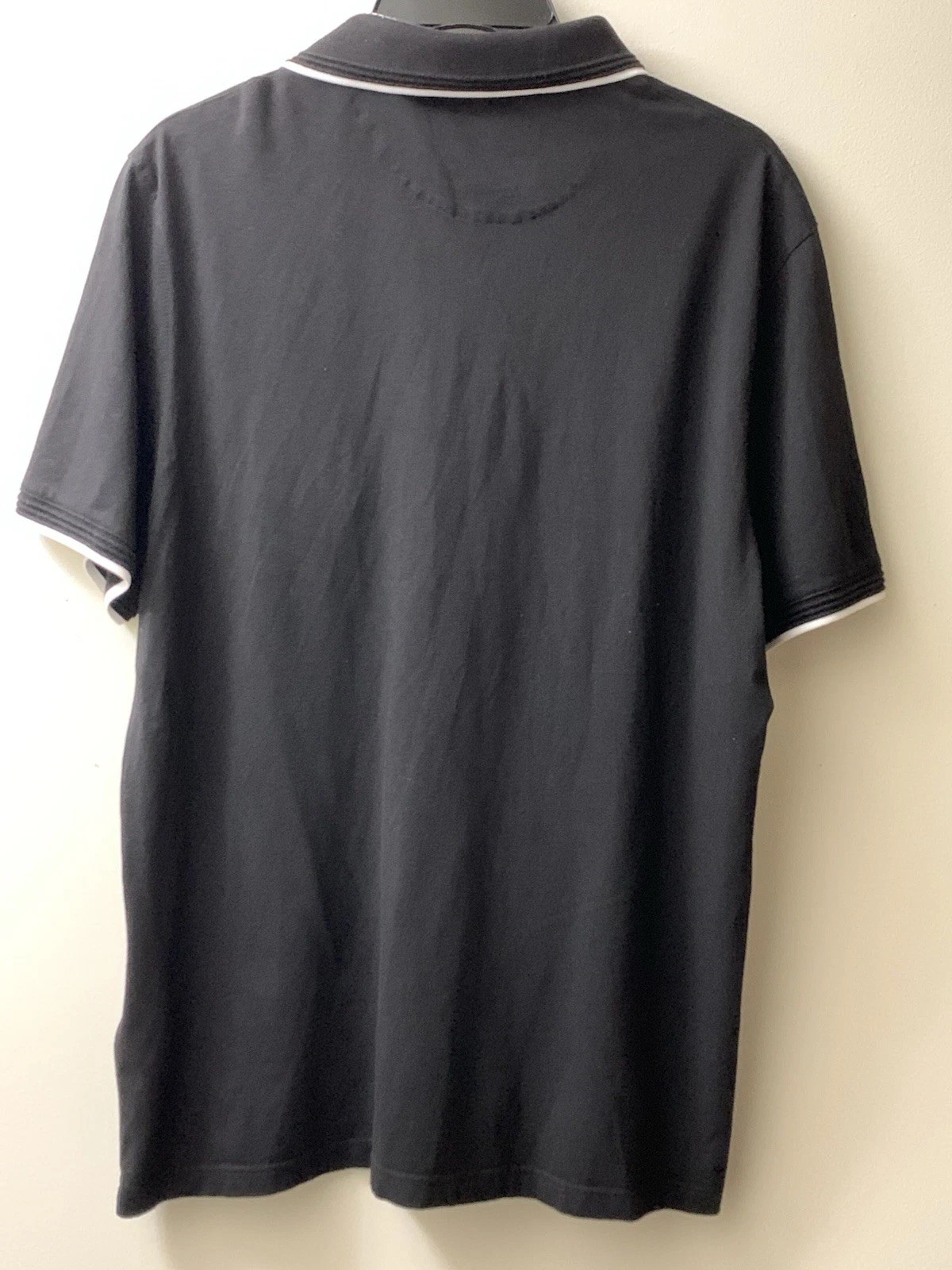 Ted Baker London Derry Modern Slim Fit Short Sleeve Polo Shirt ~ Black ~ XXL/6