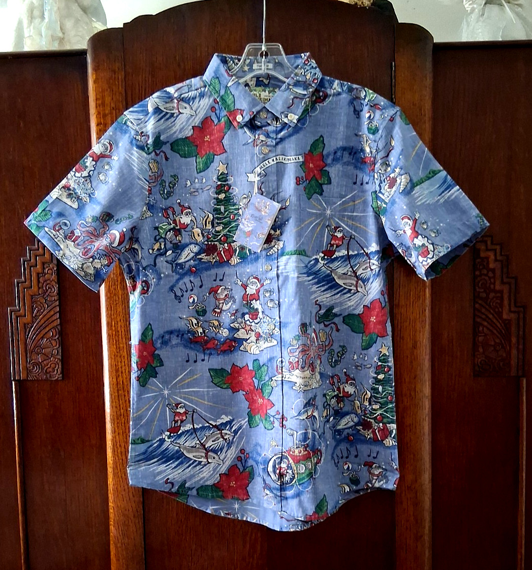 Reyn Spooner Men’s “HAWAIIAN CHRISTMAS” 2024 MELE KALIKIMAKA TAILORED FIT Shirts
