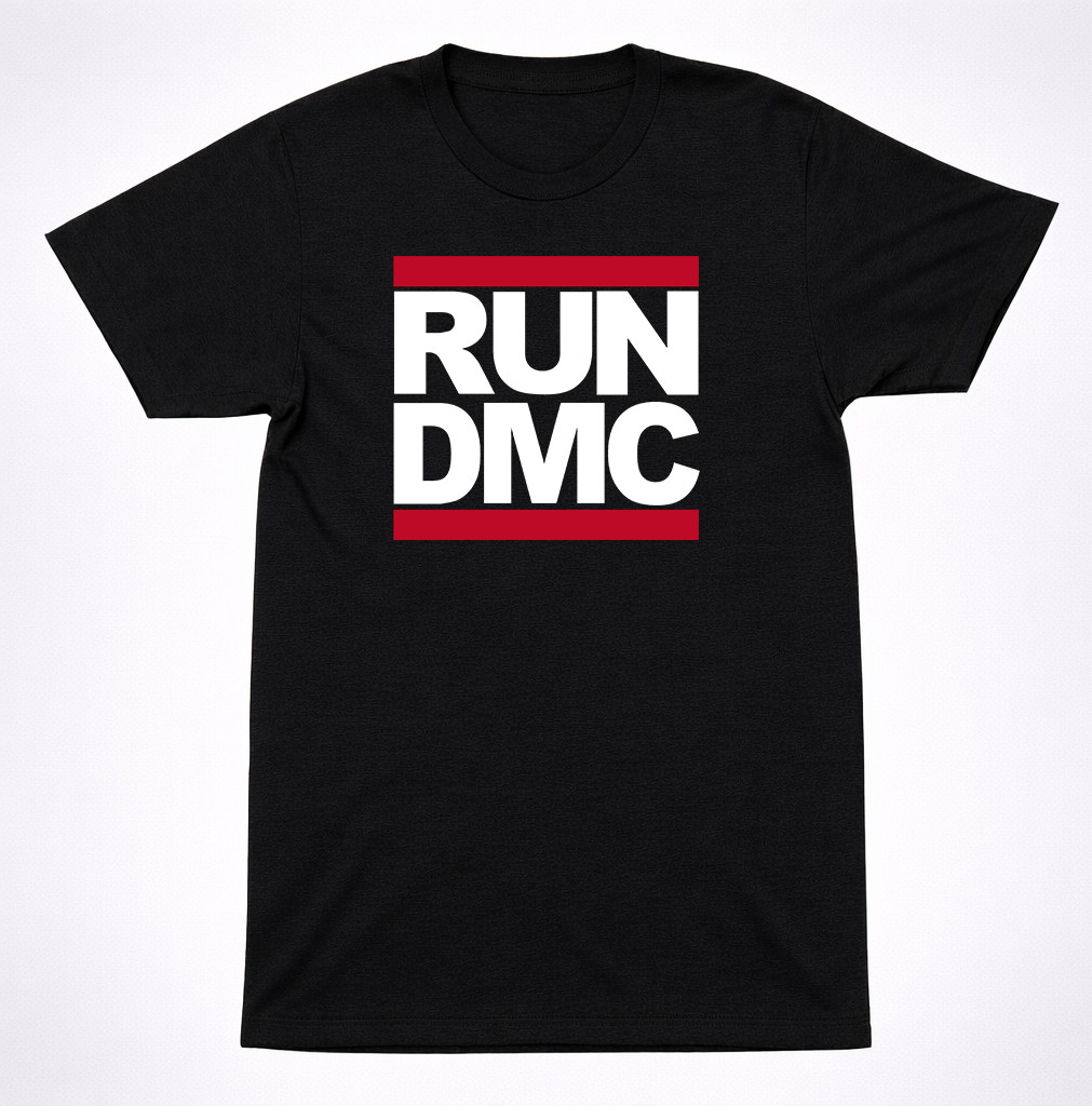 Run DMC Shirt Hip Hop Rap Legend Classic Logo 80s 90s Old School Rap Shirt