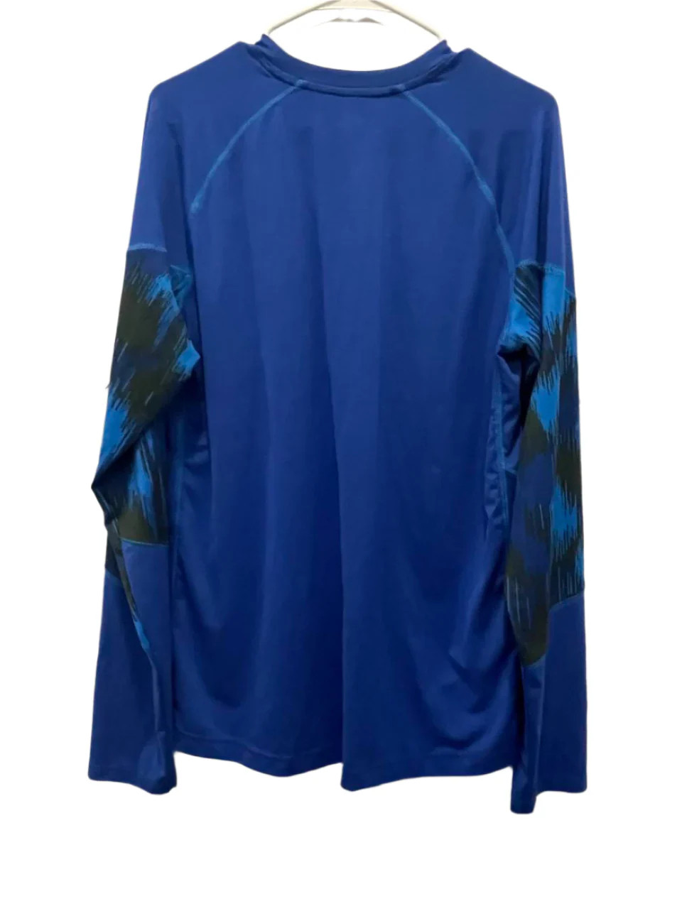 Old Navy Mens Long Sleeve Active Tee Active Solid Graphic Slv Blue Sz M VG
