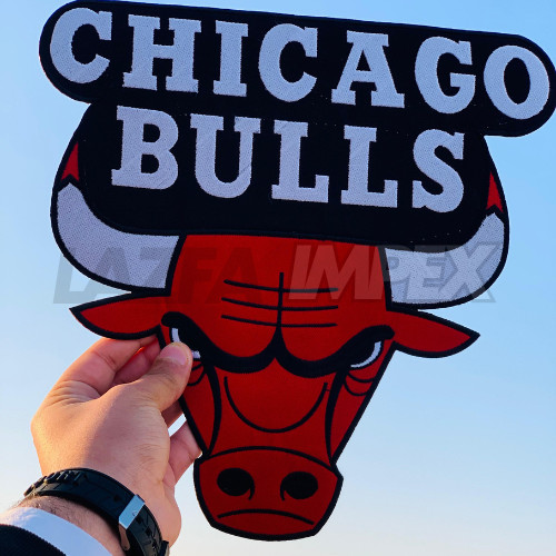 CHICAGO BULLS NBA BASKETBALL HUGE XL 12″ TEAM LOGO PATCH Ship from USA