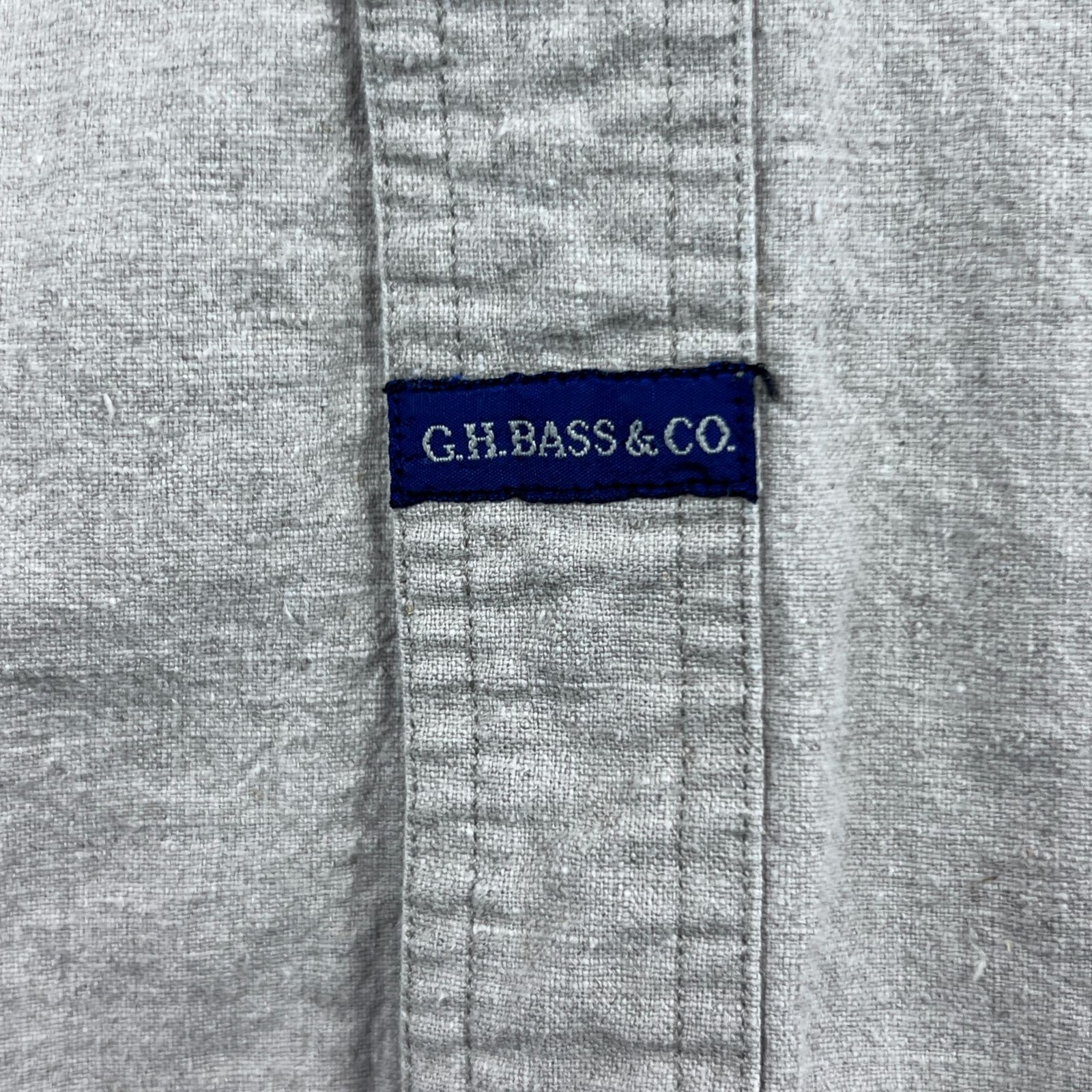 Mens Med Shirt Linen Cotton Classic Outdoor Beige Short-SleeveG.H. Bass & Co