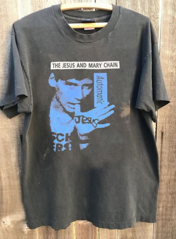 1989 THE JESUS AND MARY CHAIN Band Graphic Charcoal Unisex Shirt S-5XL KH16539