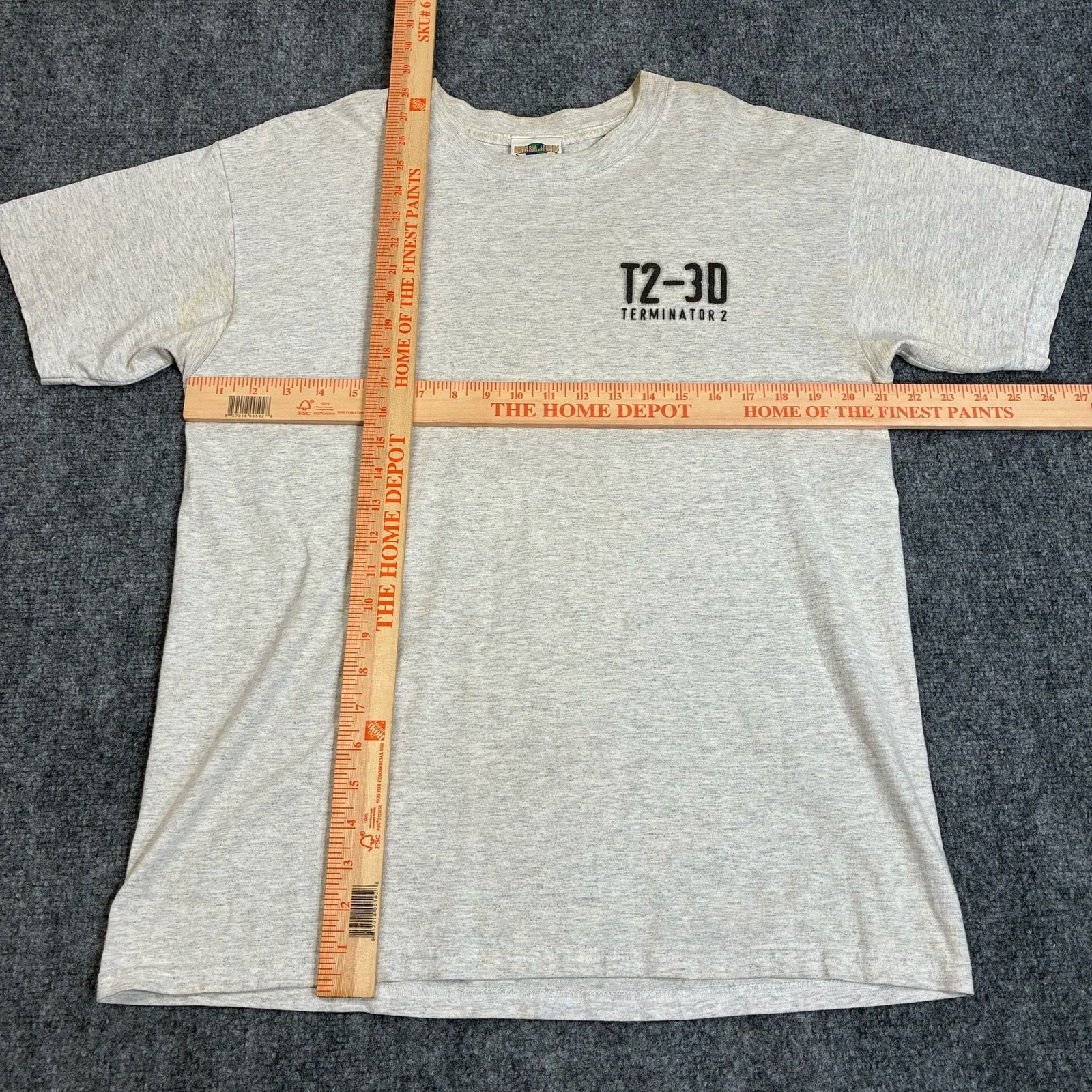 Vintage Universal Studios Terminator 2 T2-3D Graphic T-Shirt