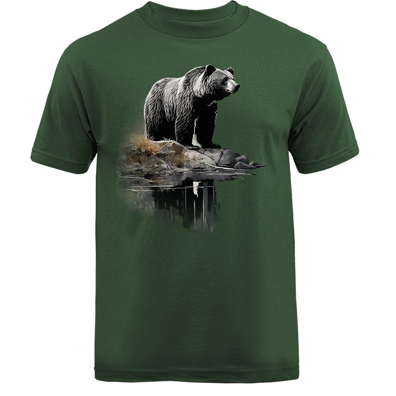 Majestic Bear Wildlife Grizzly Bear Nature Outdoor Animal T-shirt