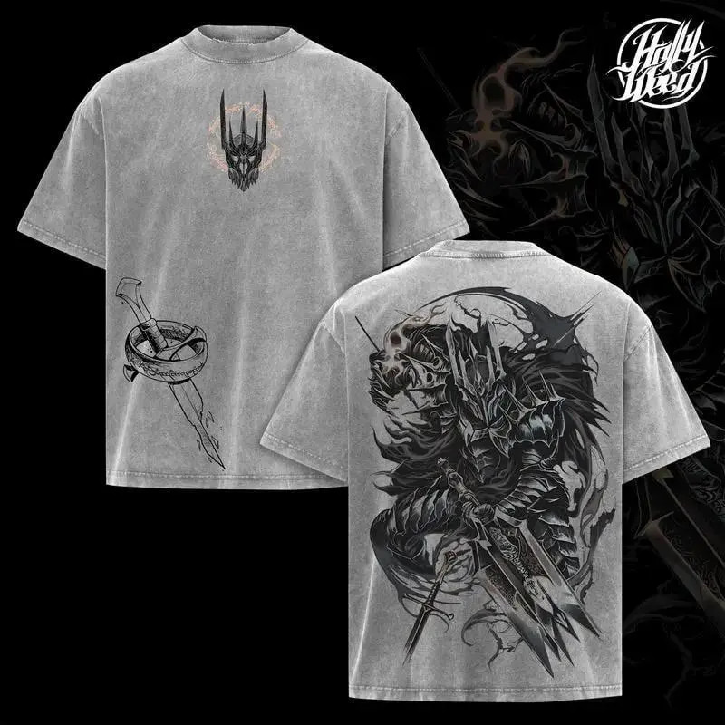Sauron Lord of the rings Tee Retro Vintage Menswear Gift movie fans Top Apparel