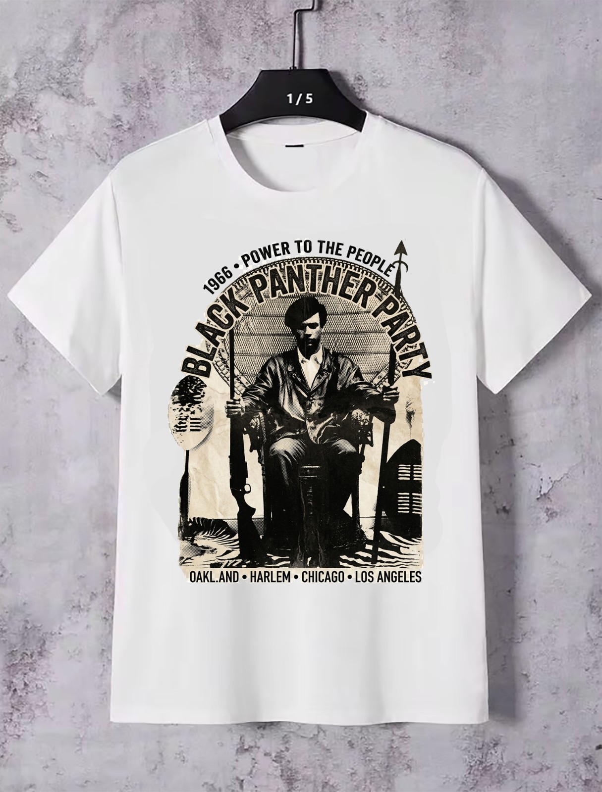 vintage Huey Newton Black Panther Party T Shirt size S M L XL 2XL 3XL