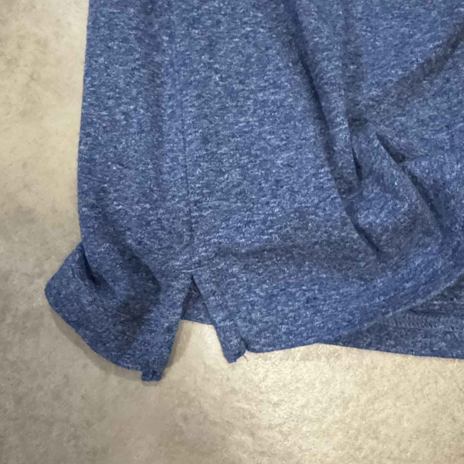 Apt. 9 Premier Flex Blue Long Sleeve Cotton Blend Henley T-Shirt Men’s 2XLT