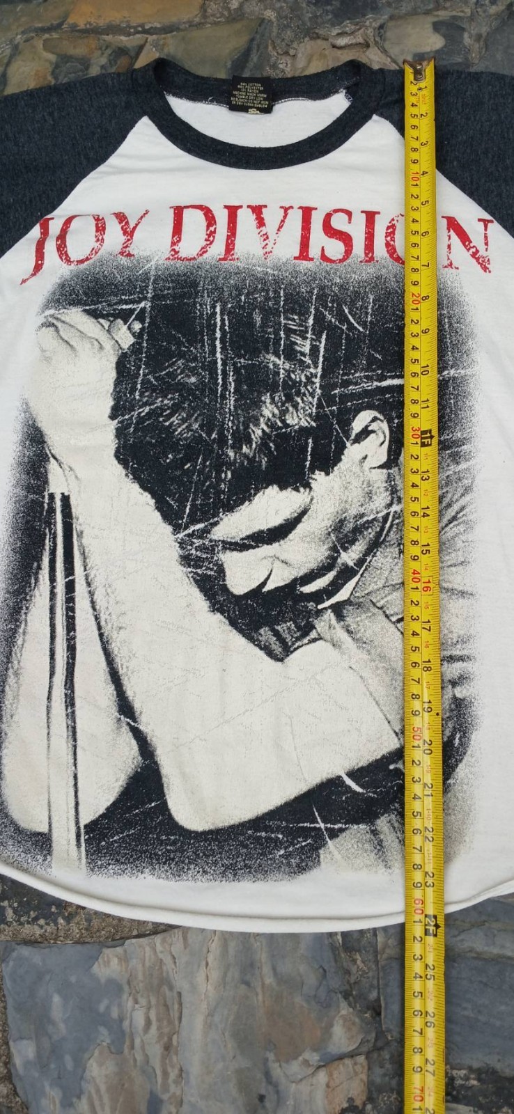 Vintage Joy Division 69s Raglan Band Tee Shirt Size Meduim (Cotton.Poly.Rayon)