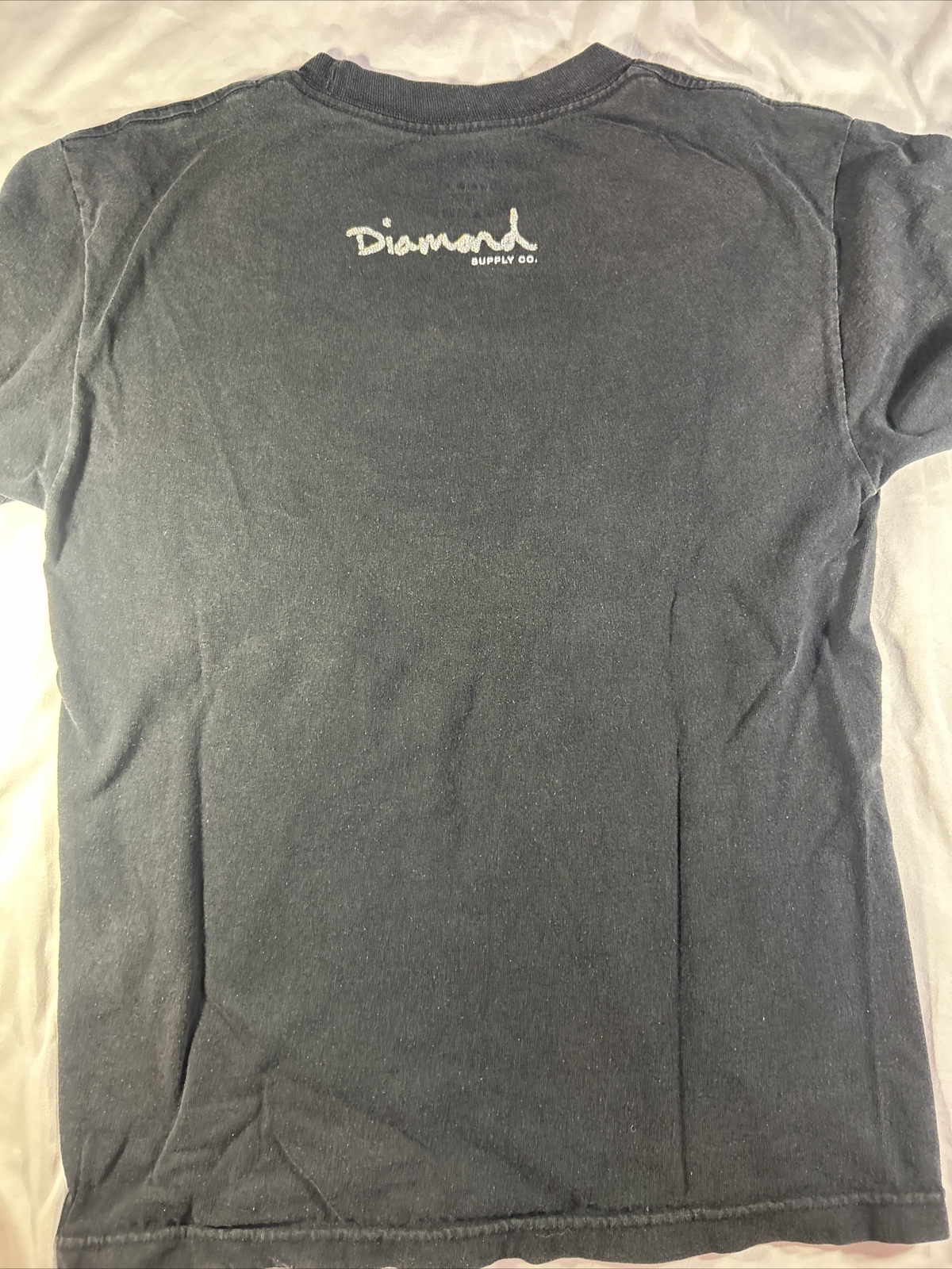 Travis Scott Diamond Supply Co. Collab Small Tshirt Black Colorful Solid Graphic