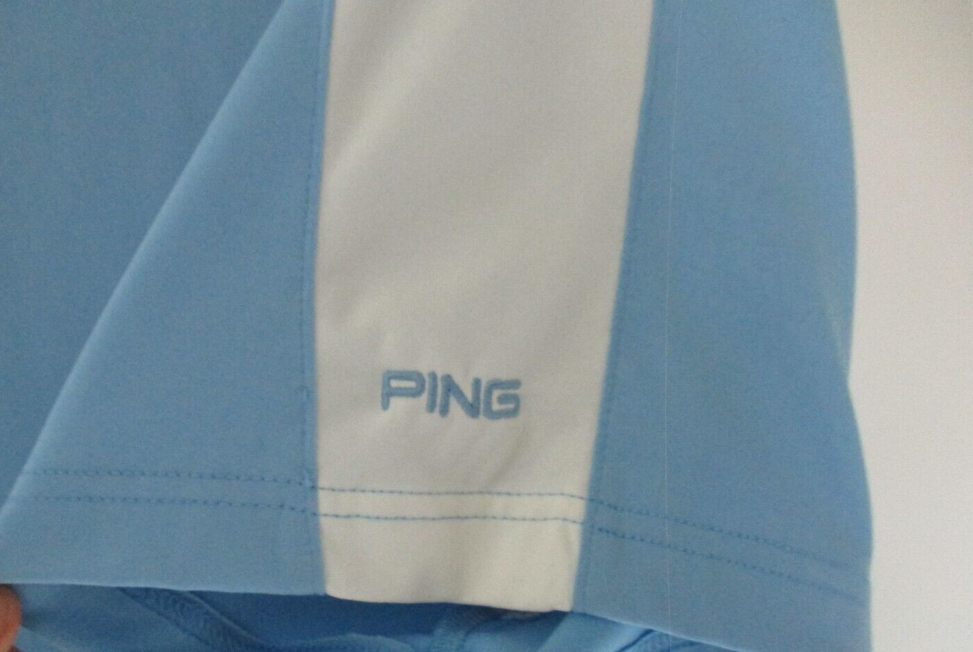 Unknown Brand Men’s Blue w/ White 2XL Golf Polo Shirt Collared Short Sleeve