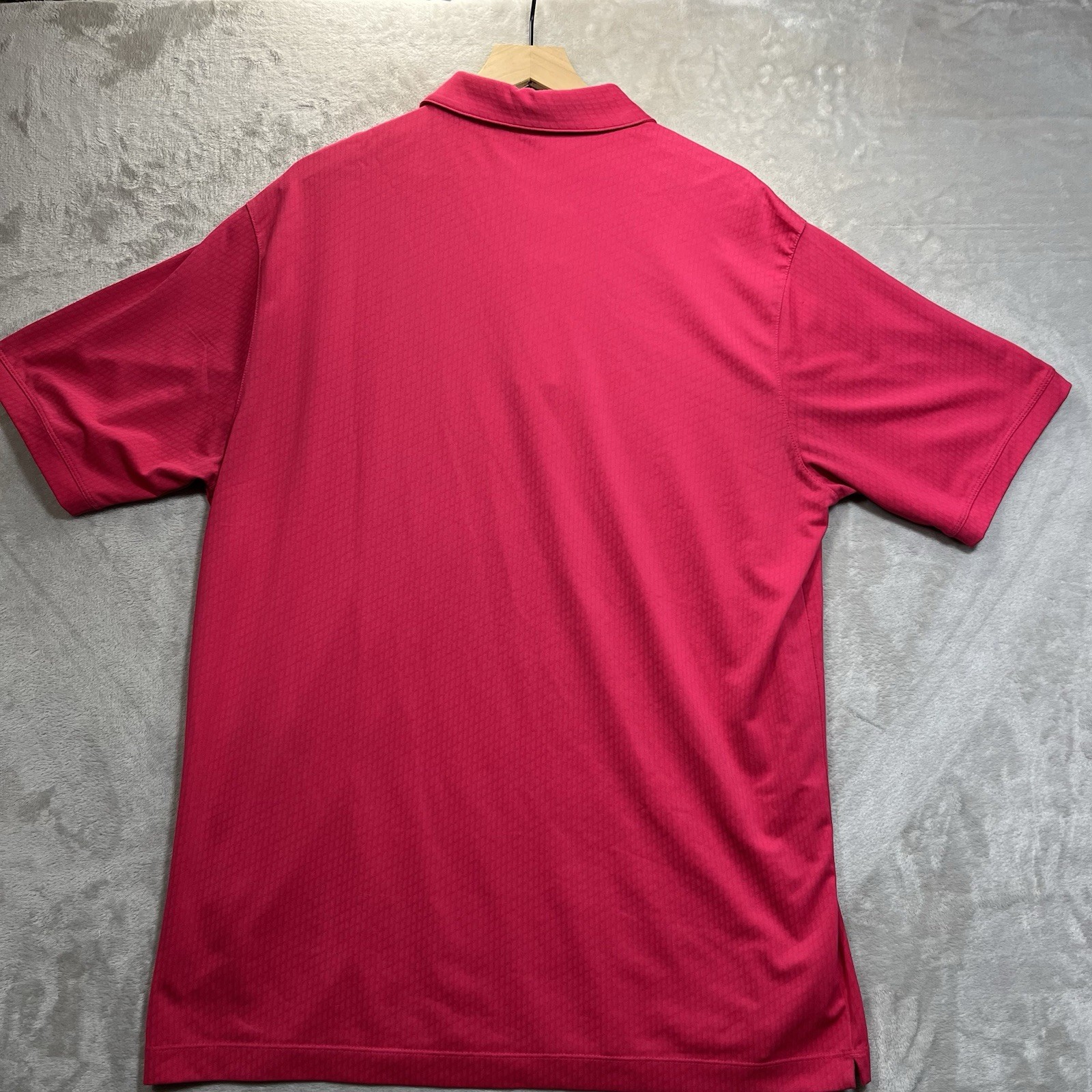Nike Tiger Woods Collection size L Polo Shirt Mens Pink Short Sleeve Golf