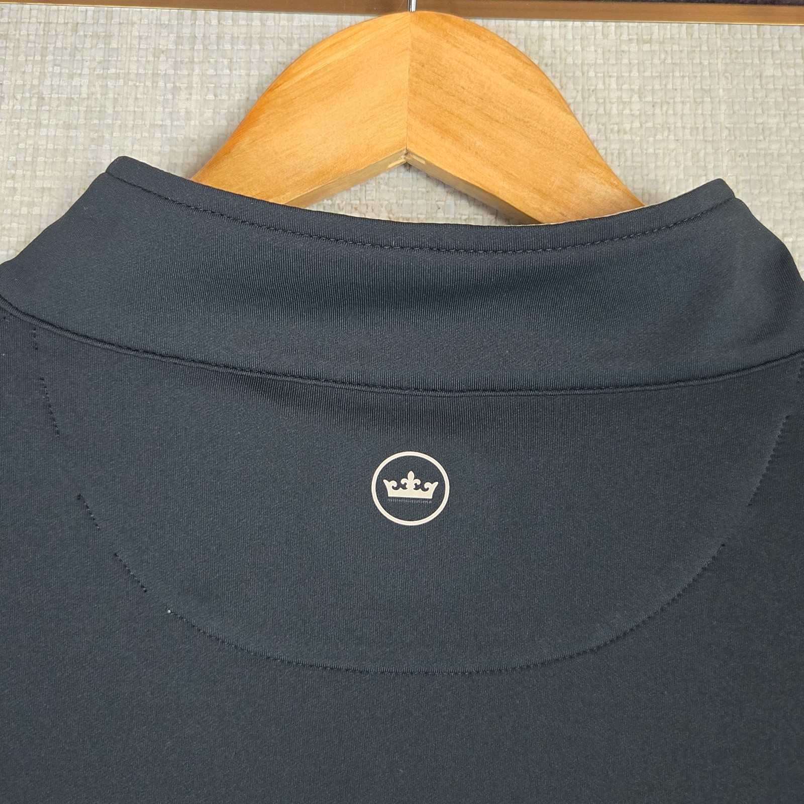PETER MILLAR Mens Size 3XL Performance 1/4 Zip Perth Pullover Black Golf XXXL