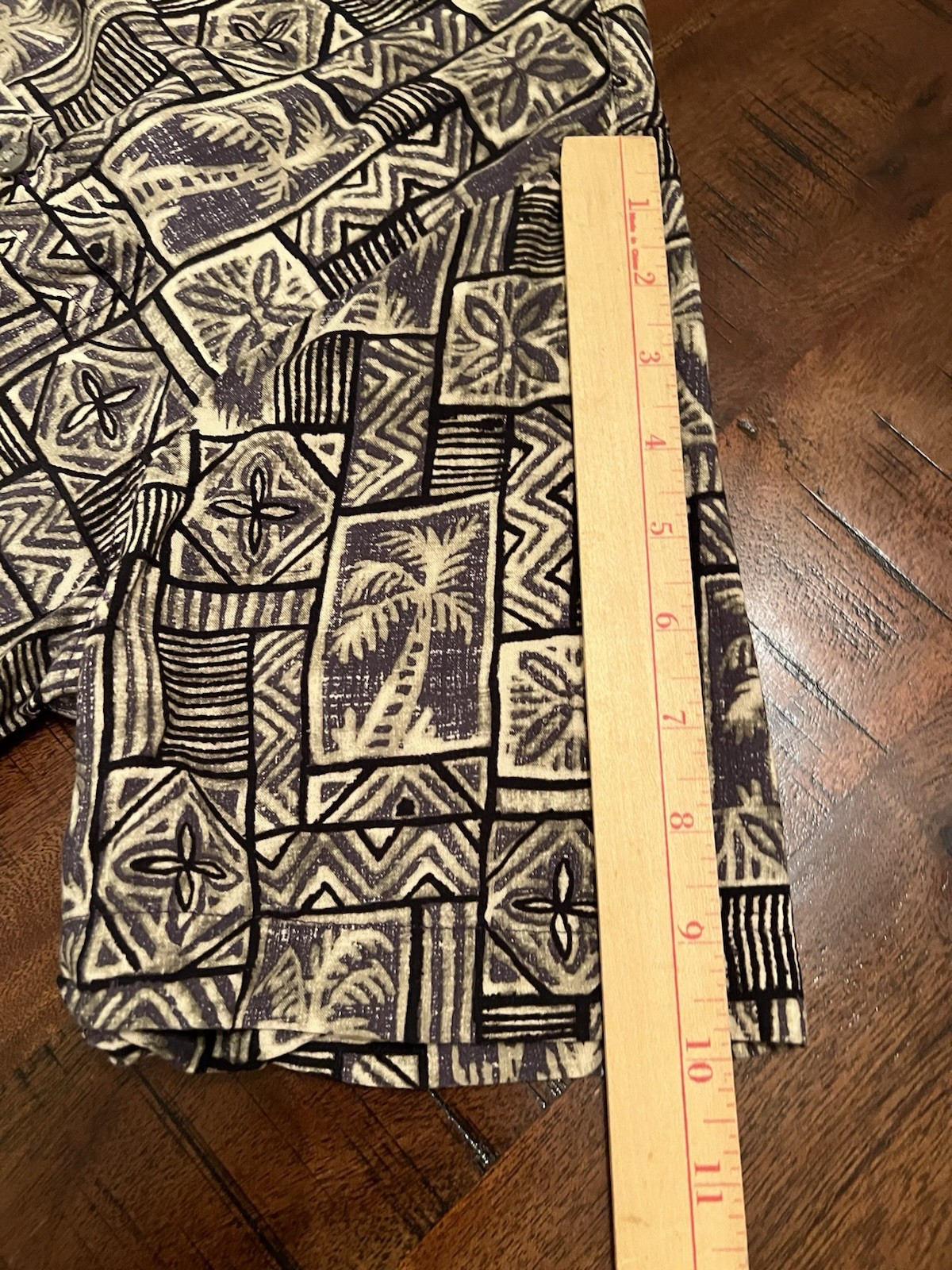 Batik Bay Hawaiian Camp Shirt Men’s Large Palm Tree Rayon Tropical Resort