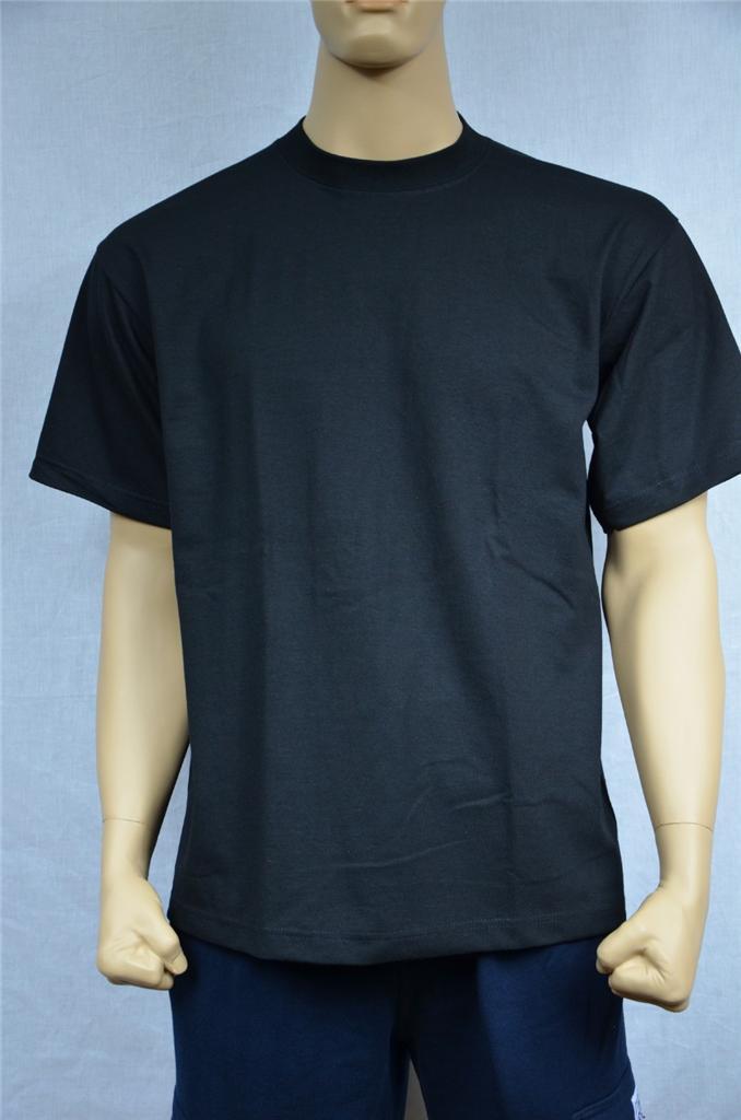 6 NEW SHAKA WEAR SUPER MAX HEAVY WEIGHT T-SHIRTS BLACK TEE PLAIN BLANK S-7XL