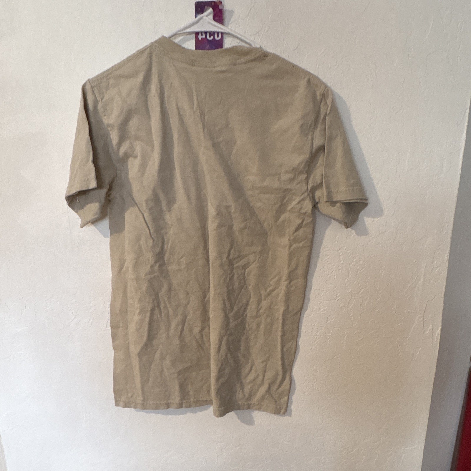 Gildan Ultra Cotton Beige No Dice Graphic Logo Crewneck Cotton Tee Men S