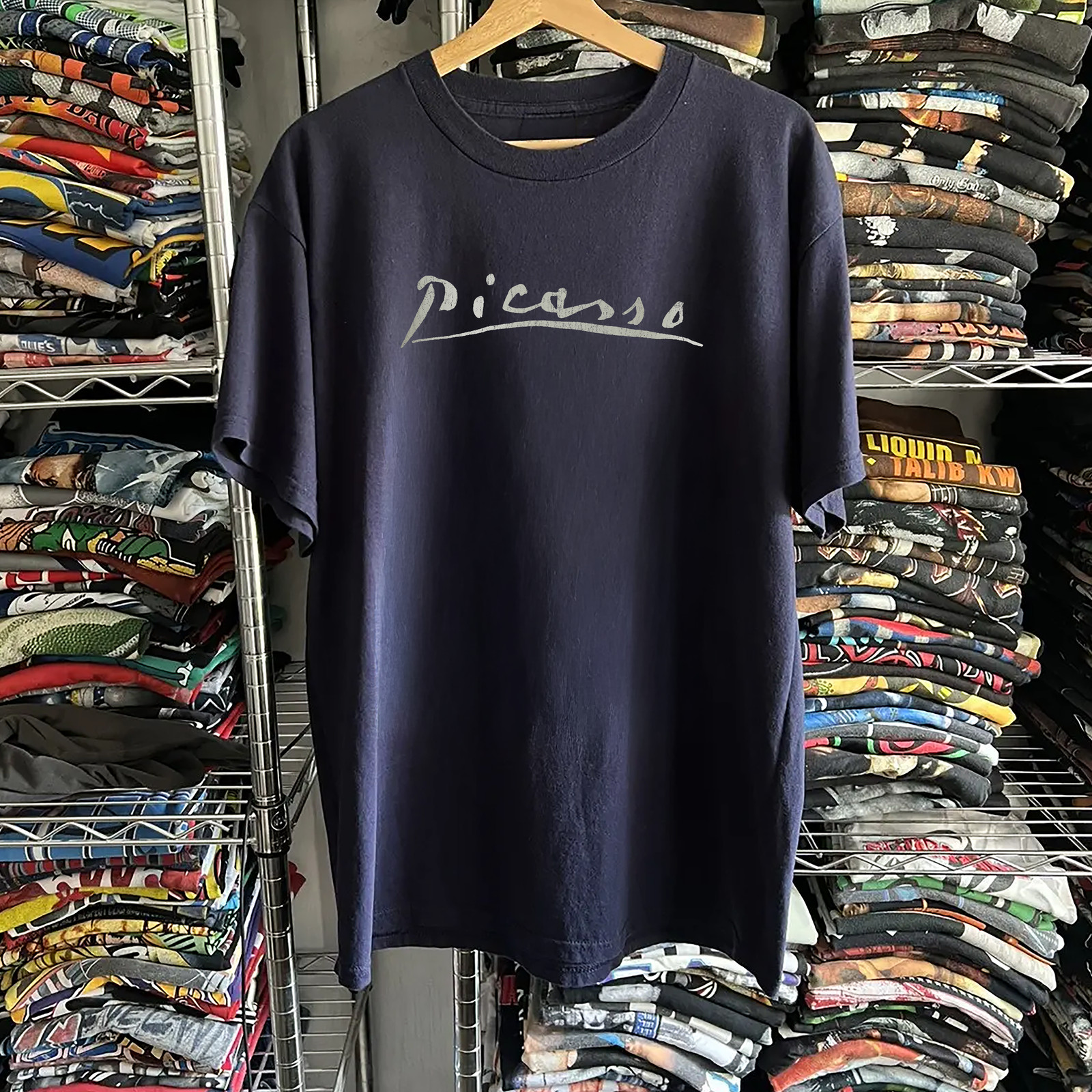 80s Picasso Walker Art Center Classic T-Shirt Navy XL