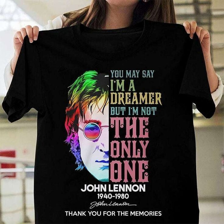 John Lennon T-Shirt Unisex Adult Size S to 3XL