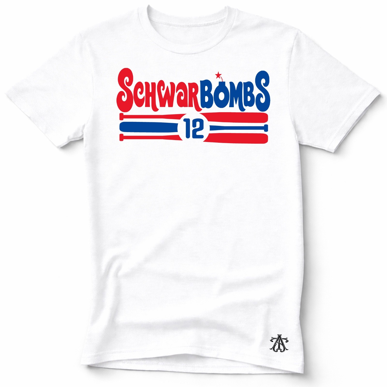 SCHWARBOMB | Philadelphia Baseball themed Ring Spun Cotton T-Shirt