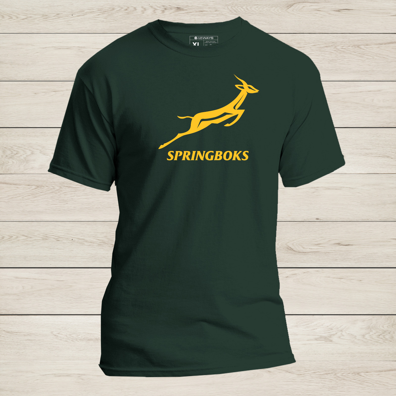 Springboks Unisex Rugby T-Shirt – Soft Modern Fit South African Rugby Tee S-2XL