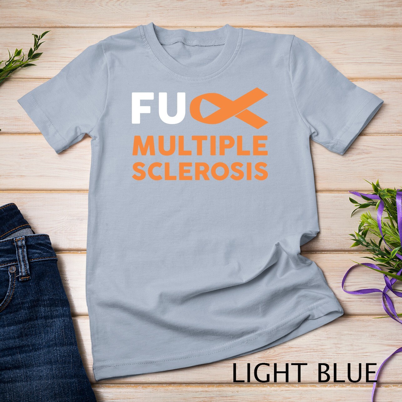 Support Survivor Gift – MS Multiple Sclerosis Awareness Unisex T-shirt
