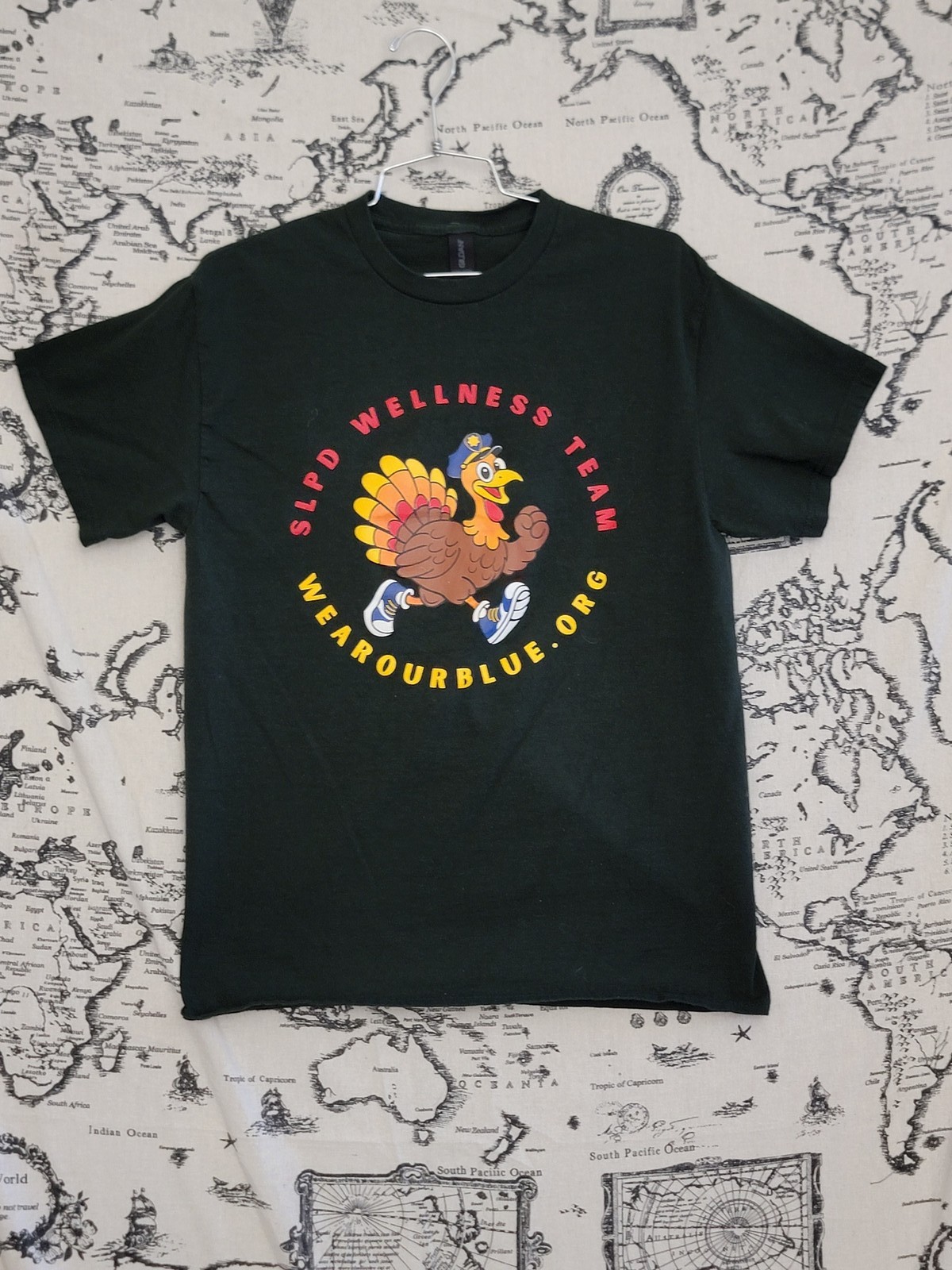 Gildan Ultra Cotton Turkey Trot 2025 T-Shirt SLPD Wellness Team Men’s M