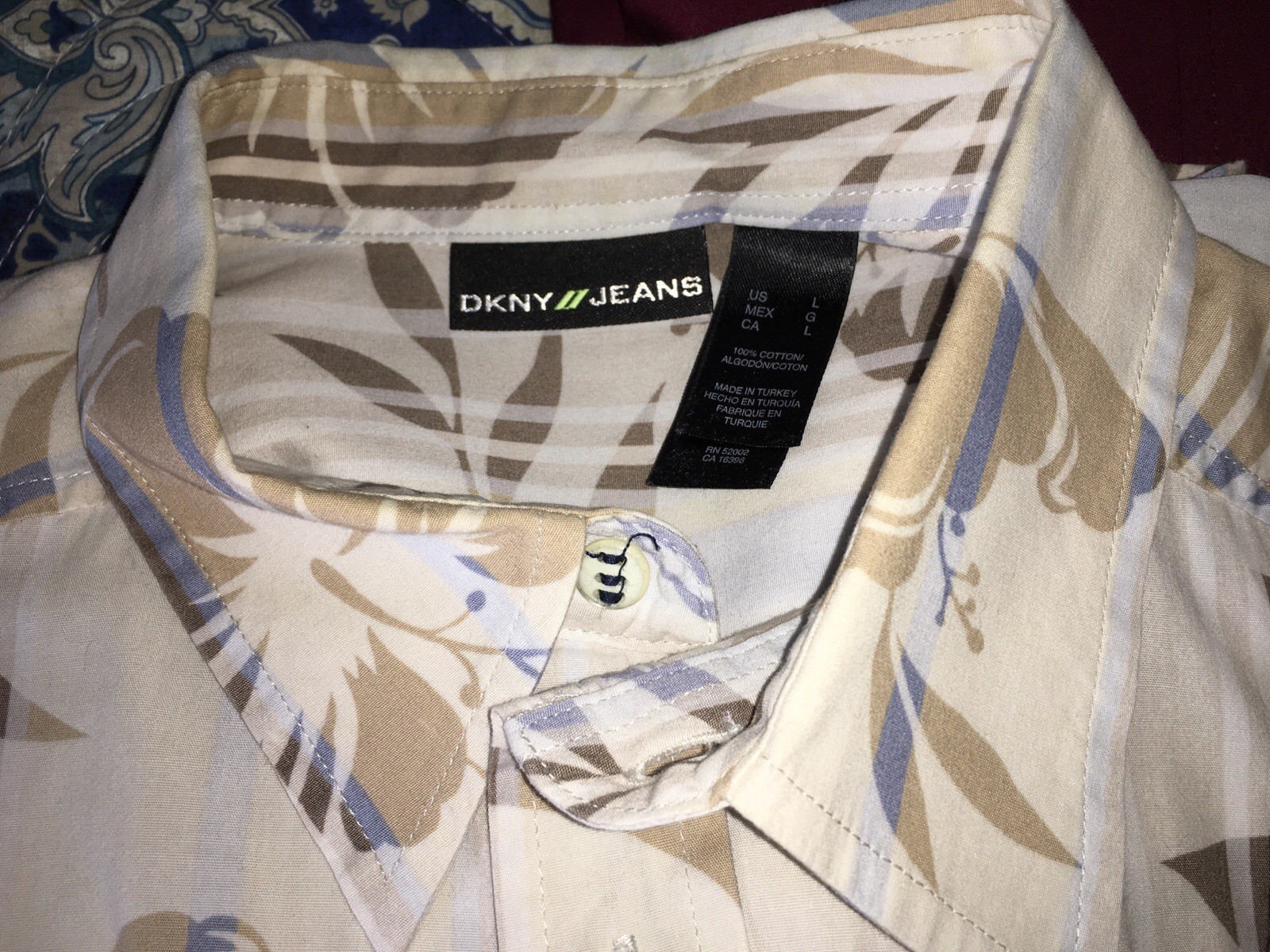 Lot of 5 Men’s Med. Shirts LS Hollister, DNKY ,Carbon, Ron Chereskin, VSKA
