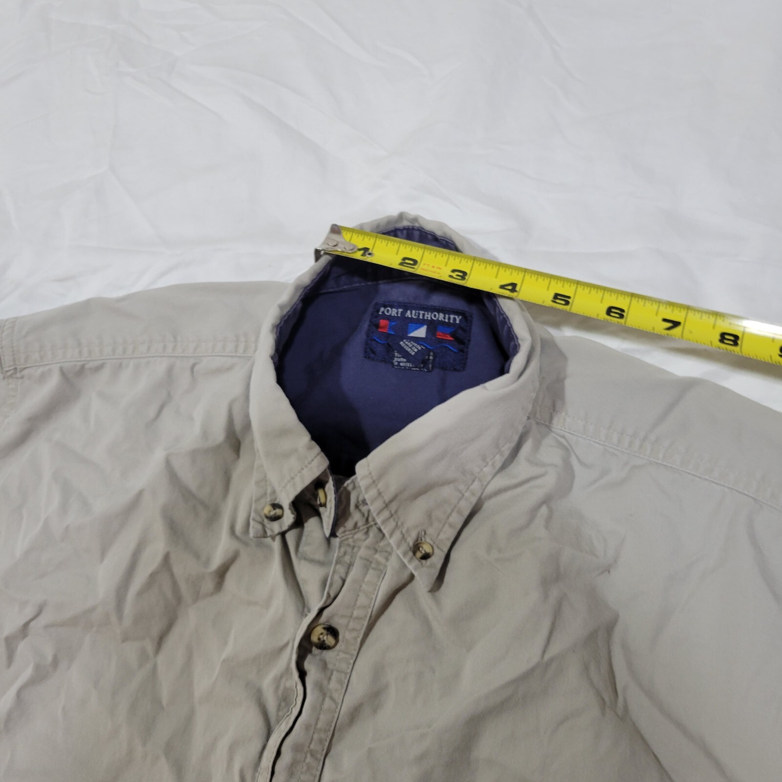 Port Authority Button Up Shirt Short Sleeve Men’s Size Medium M Classic Cotton