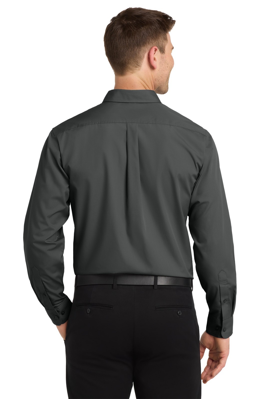 Port Authority W100 XL Men’s Long Sleeve Graphite Carefree Button Down