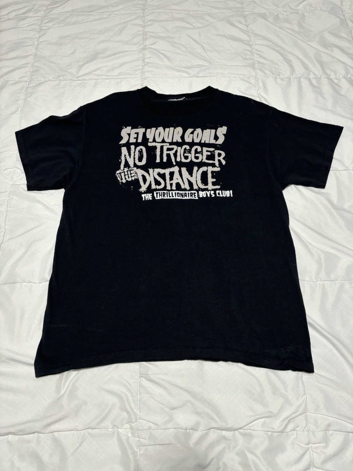 2006 Set Your Goals Band Tour T-Shirt Size L Hardcore Punk Indie Rock Alt Y2K