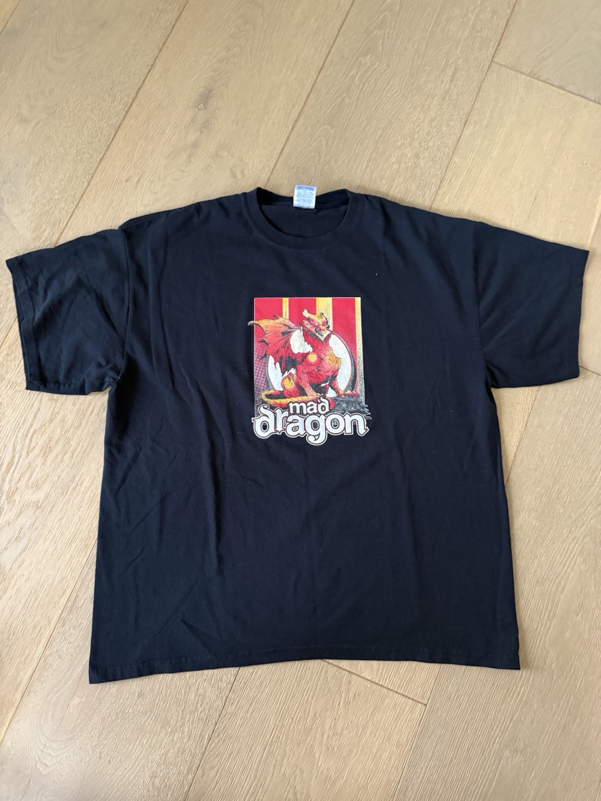 Vintage Y2K Bad Dragon “Light Up The Party” Tee Men’s Size XL Black
