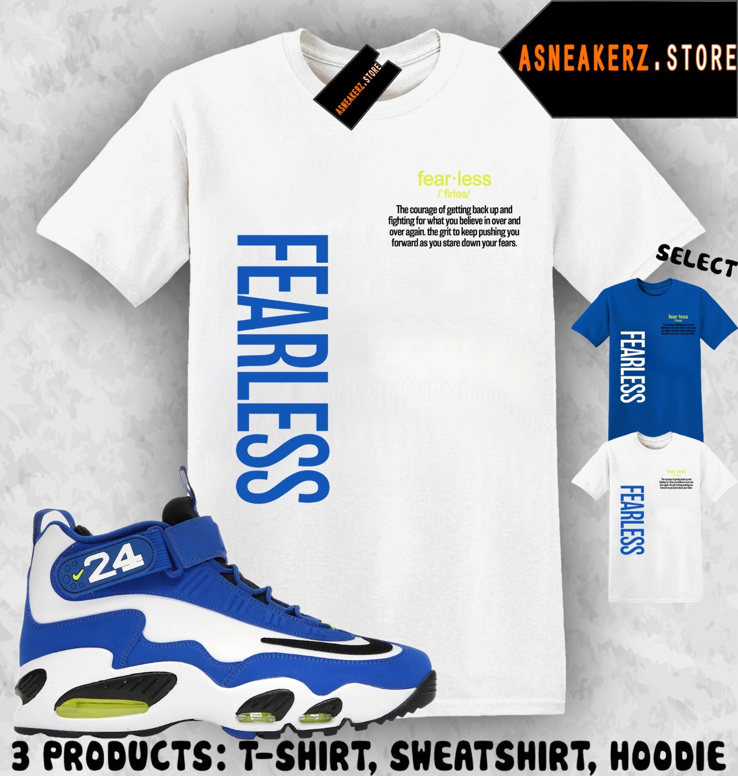 Shirt To Match AM 1 Varsity Royal 2026 Sneaker Matching Tee Fearless T-Shirt