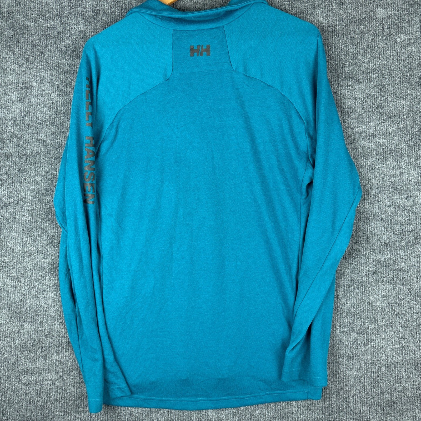 Helly Hansen HP 1/2 Zip Teal Lightweight Midlayer Mens XL Wicking UPF50