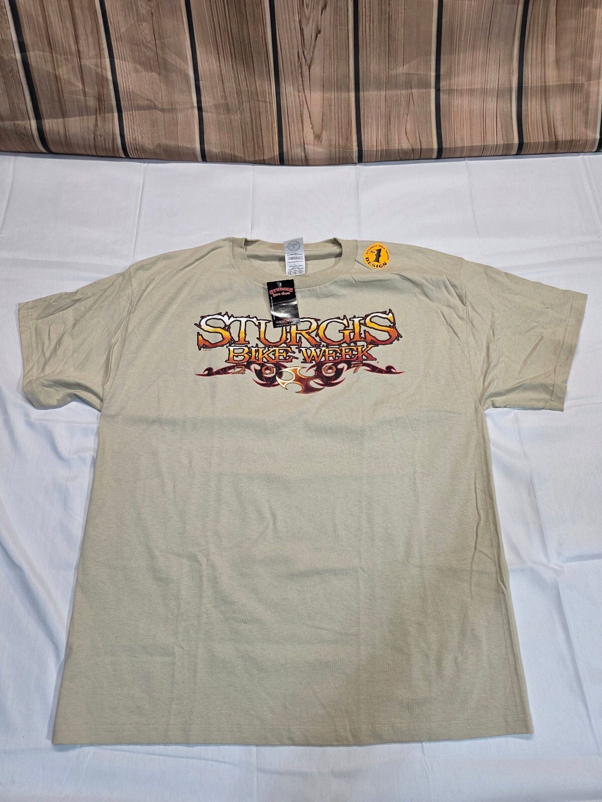 Deadstock #1 design Sturgis Bike Week 2007 Vintage Delta Pro Weight XL T-Shirt