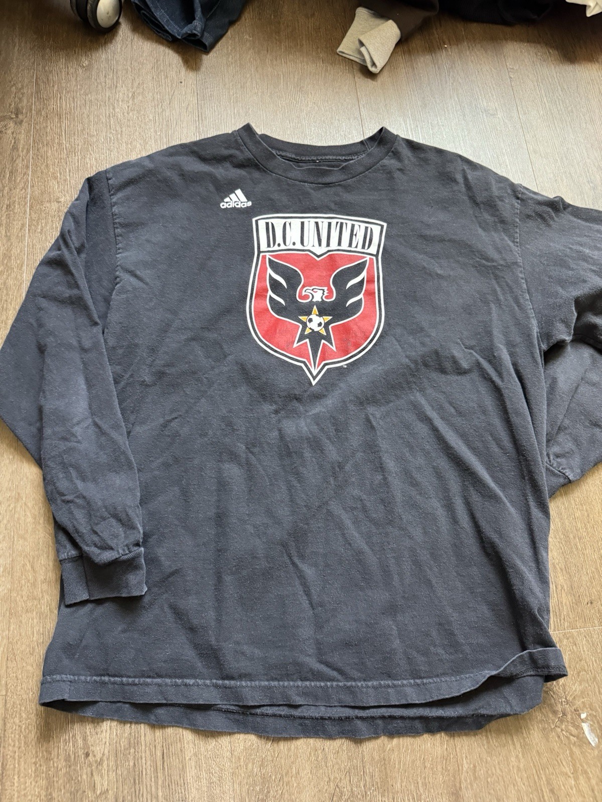 Vintage Y2K Dc United Longsleeve T-Shirt Size XL